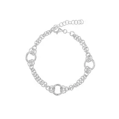 BALIQ - Pulsera Tres Redondos Plata 925