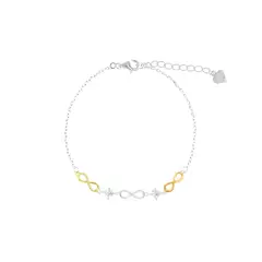 BALIQ - Pulsera Infinitos GoldenSilver