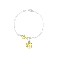 BALIQ - Pulsera Árbol de la Vida Goldensilver
