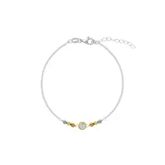BALIQ - Pulsera Bolitas Goldensilver