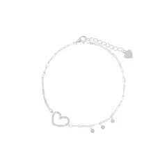 BALIQ - Pulsera Corazón Plata 925