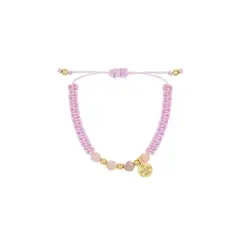 BALIQ - Pulsera Opalo Rosa GoldenSilver