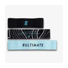ULTIMATE FITNESS - Ultimate Pack Elastic Negro - Celeste