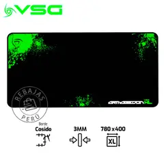 VSG - Mousepad Armagedon XL 78x40cm Tela Speed Bordes Cosidos Goma