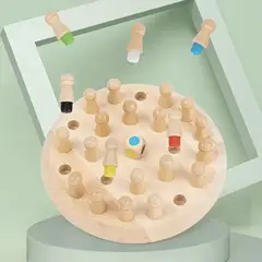 GENERICO - Juego de Mesa Ajedrez de Memoria de Madera