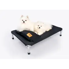 GENERICO - CAMA PARA PERRO TIPO HAMACA TALLA L - NEGRO + ALMOHADA GRATIS DE REGALO