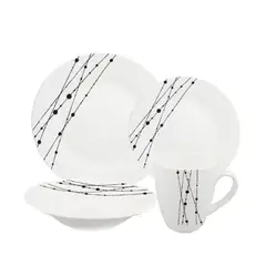 GENERICO - Set de Vajilla Eco Cook 16 Piezas Diseño Lineal