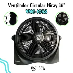 MIRAY - Ventilador Circular 16″ VMC-1058