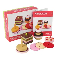 GENERICO - Set de Juguete de Madera de Cocina Postres