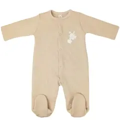 GENERICO - Enterizo Bebé Jacquard Beige - S2355