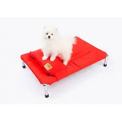 GENERICO - CAMA PARA PERRO TIPO HAMACA TALLA M - COLOR ROJO + ALMOHADA GRATIS DE REGALO