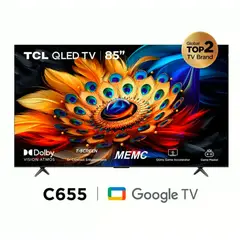 TCL - Televisor 85 85C655 Qled Google Tv 4K Ultra HD