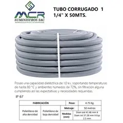 GENERICO - TUBO CORRUGADO 1 1/4" X 50MTS.