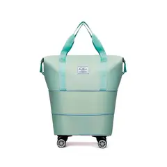 GENERICO - Bolsa De Viaje Plegable De Gran Capacidad con Ruedas