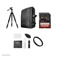 SONY - Cámara ZV-E10 Mirrorless + Lente 16-50mm f35-56 II + Kit Ultimate de Accesorios
