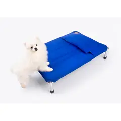 GENERICO - CAMA PARA PERRO TIPO HAMACA TALLA XL - AZUL + ALMOHADA GRATIS DE REGALO