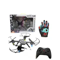 GENERICO - Dron a Control Remoto con Guante Sensorial y Luces LED