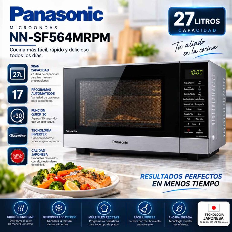 Horno microondas NN-SF564MRPM 27L