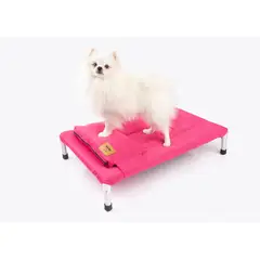GENERICO - CAMA PARA PERRO TIPO HAMACA TALLA M - FUCSIA + ALMOHADA REGALO