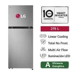 LG - Refrigeradora Vertical 215 Litros Multi Air Flow Plateada VT22BPY