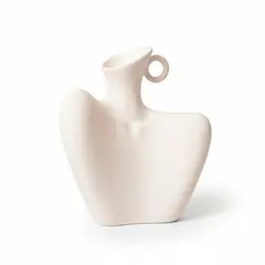 PANORAMA HOGAR - Florero Panadecor Diseño Torso Beige 21CM Porcelana
