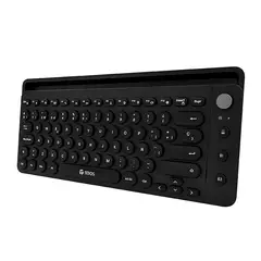 TEROS - Teclado Inalámbrico TE-4064N Bluetooth 3.0/5.2 con 80 Teclas - Color Negro