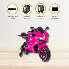 DUCATTI - Moto a Batería para Niños «DUCATTI» Fucsia