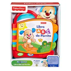 FISHER PRICE - Juguete Bebé Libro ABC de Perrito