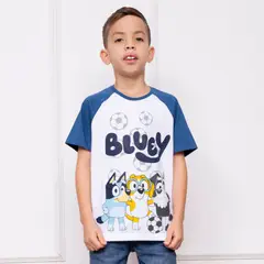 BLUEY - POLO NIÑO MC - JERSEY 100% ALGODON