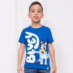 BLUEY - POLO NIÑO MC - JERSEY 100% ALGODON