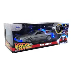JADA TOYS - Auto Colección DELOREAN VOLVER AL FUTURO 1 CON LUCES 1: 24