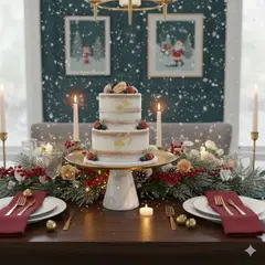 CONCEPTS LIFE - Bandeja Decorativa Porta Torta Mármol Gala 30x30x14 cm