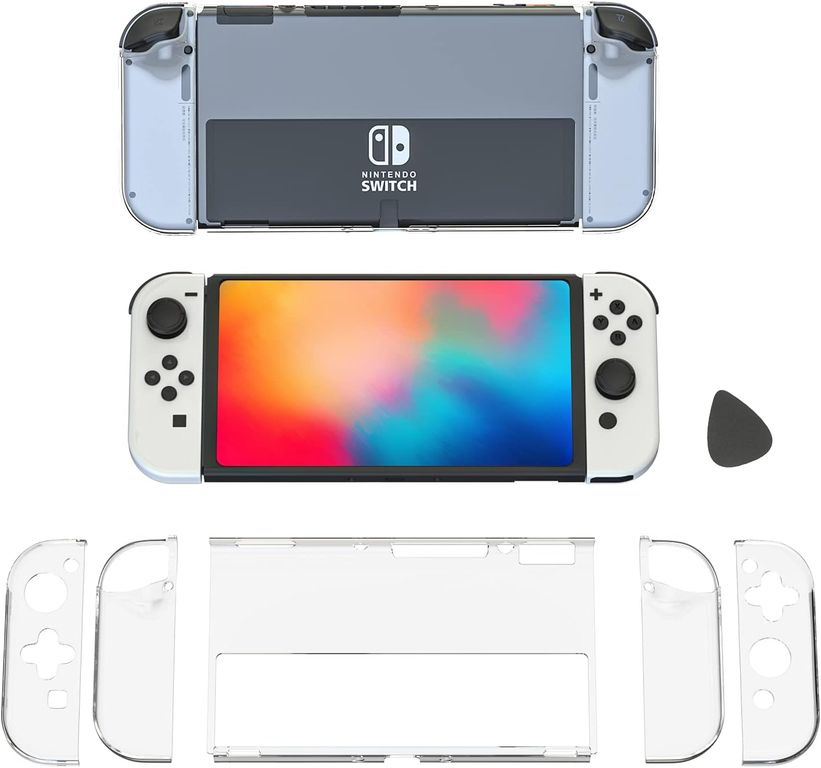 Funda Case rígido Para Nintendo Switch oled - Transparente