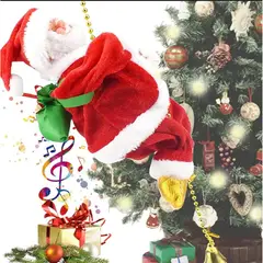 GENERICO - PAPA NOEL MUSICAL CON MOVIMIENTO ESCALADOR SOGA