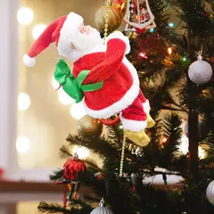 GENERICO - PAPA NOEL ESCALA POR SOGA CON MOVIMIENTO Y MUSICA