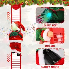 GENERICO - PAPA NOEL MUSICAL CON MOVIMIENTO SUBE ESCALERA