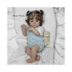 GENERICO - Bebe Reborn de Vinilo de Silicona - 48cm