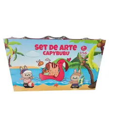 GENERICO - SET DE ARTE 156 PCS KIT DE DIBUJO - DIVERSION TROPICAL