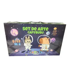 GENERICO - SET DE ARTE 156 PCS KIT DE DIBUJO - EXPLORADORES ESPACIALES