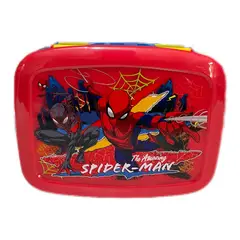 GENERICO - LONCHERA TIPO BENTO 3 DIVISIONES ANTIDERRAME SPIDERMAN