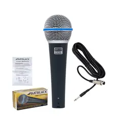 BATBLACK - Micrófono Alámbrico BTN-58B