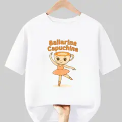 GENERICO - Polo Ballerina Capuchina de Peluche Tralalero Tralala - Tallas 4 al XL