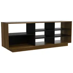 FMFURNITURE - Mueble De Tv 75 Con Repisas Fm-129U - Café Oscuro