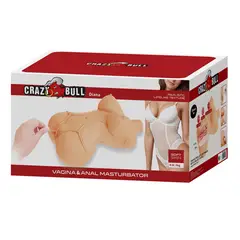 PRETTY LOVE - Masturbador Diana Torso con Busto Crazy Bull 5Kg Doble Canal