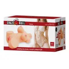 PRETTY LOVE - Masturbador Grace Torso con Busto Crazy Bull 75 Kg Doble Canal