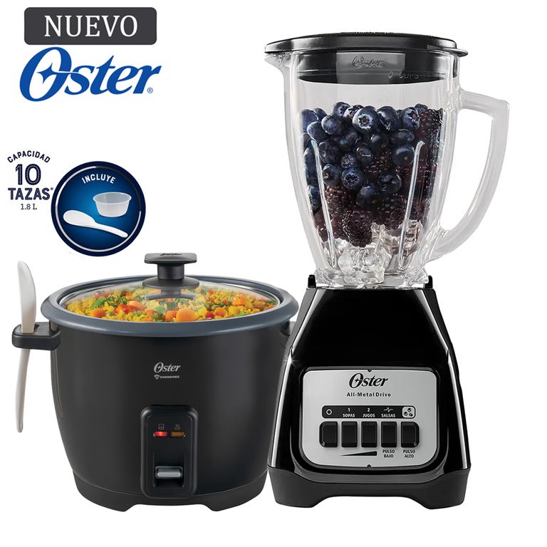 Combo Olla Arrocera CKSTRCB10DFBLK + Licuadora BLSTKAG-BPB