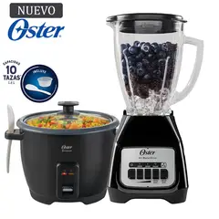 OSTER - Combo Olla Arrocera CKSTRCB10DFBLK + Licuadora BLSTKAG-BPB