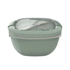 BENTGO - Lonchera para Ensalada Salad Lunch Box - Verde Khaki