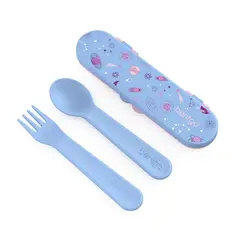 BENTGO - Set de Cubiertos Kids - Lavender Galaxy