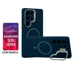 ASIA IMPORT - Silicone Case con MagSafe y Parante Para Samsung S25 Ultra Con Marca